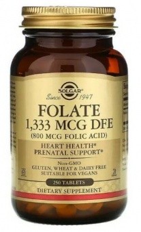 Solgar Folate Folic Acid 800 mcg Tablet 